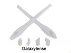 Galaxy Replacement Nose Pads + Ear Socks Rubber Kits For Oakley Flak 2 XL Or Flak 2 White Color